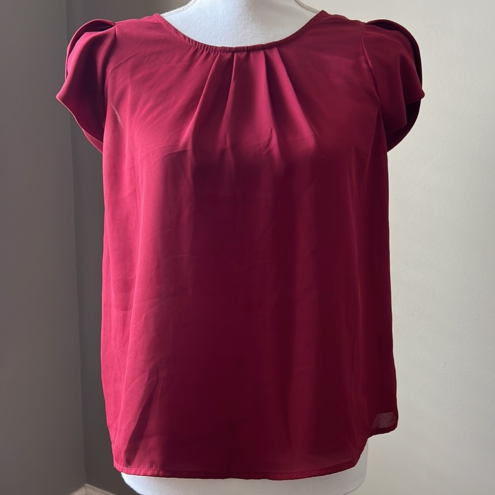 Burgundy red top from Papermoon SMALL